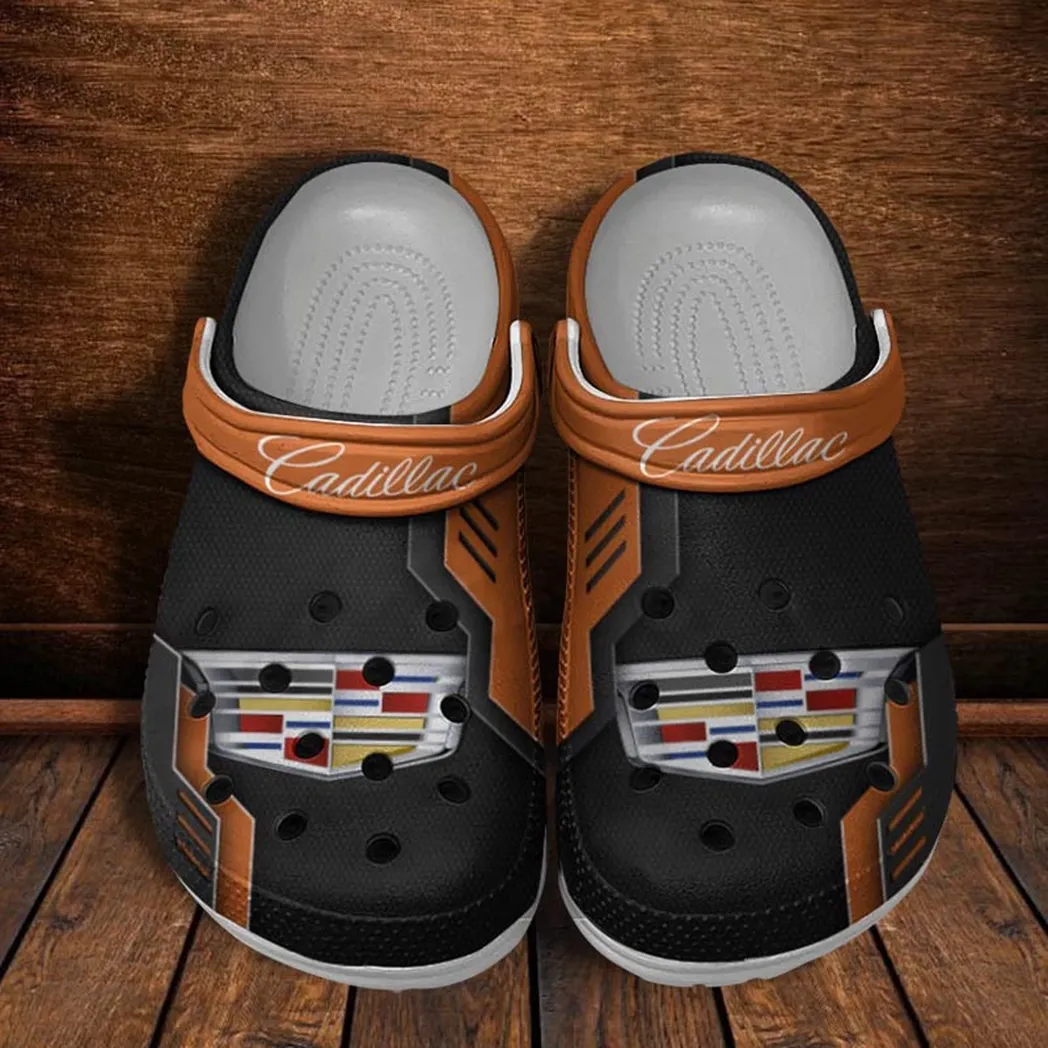 cadillac crocs shoes clogs men women gift for cadillac fan car185031525281 orange
