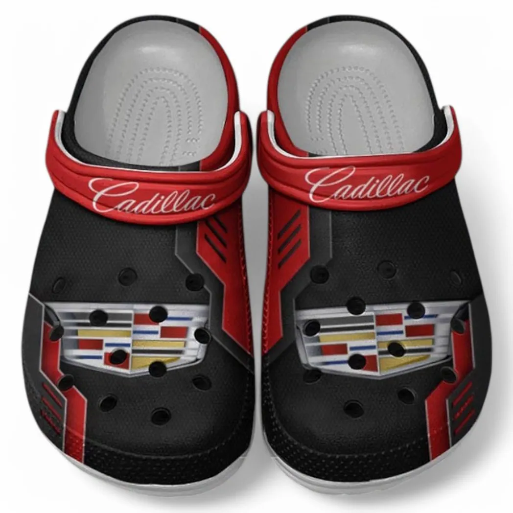 Cadillac Crocs Shoes, Clogs Men Women, Gift For Cadillac Fan CAR185031525281 - Red