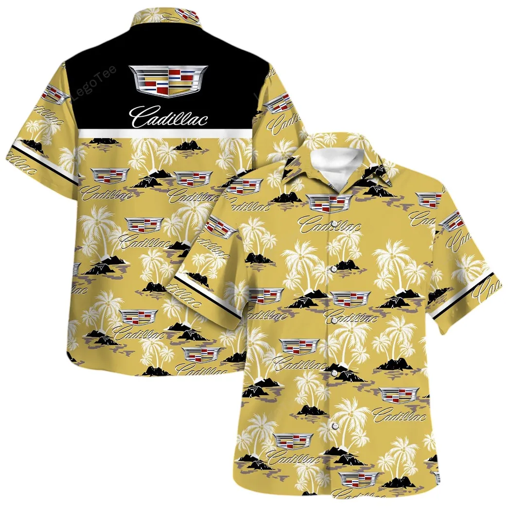 cadillac hawaiian shirt set for men gift for cadillac lovers gift for him husband boyfriend car144021125469 1 hk79u