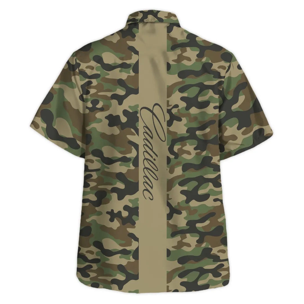 cadillac hawaiian shirt style camo oversized hawaiian car210040825693