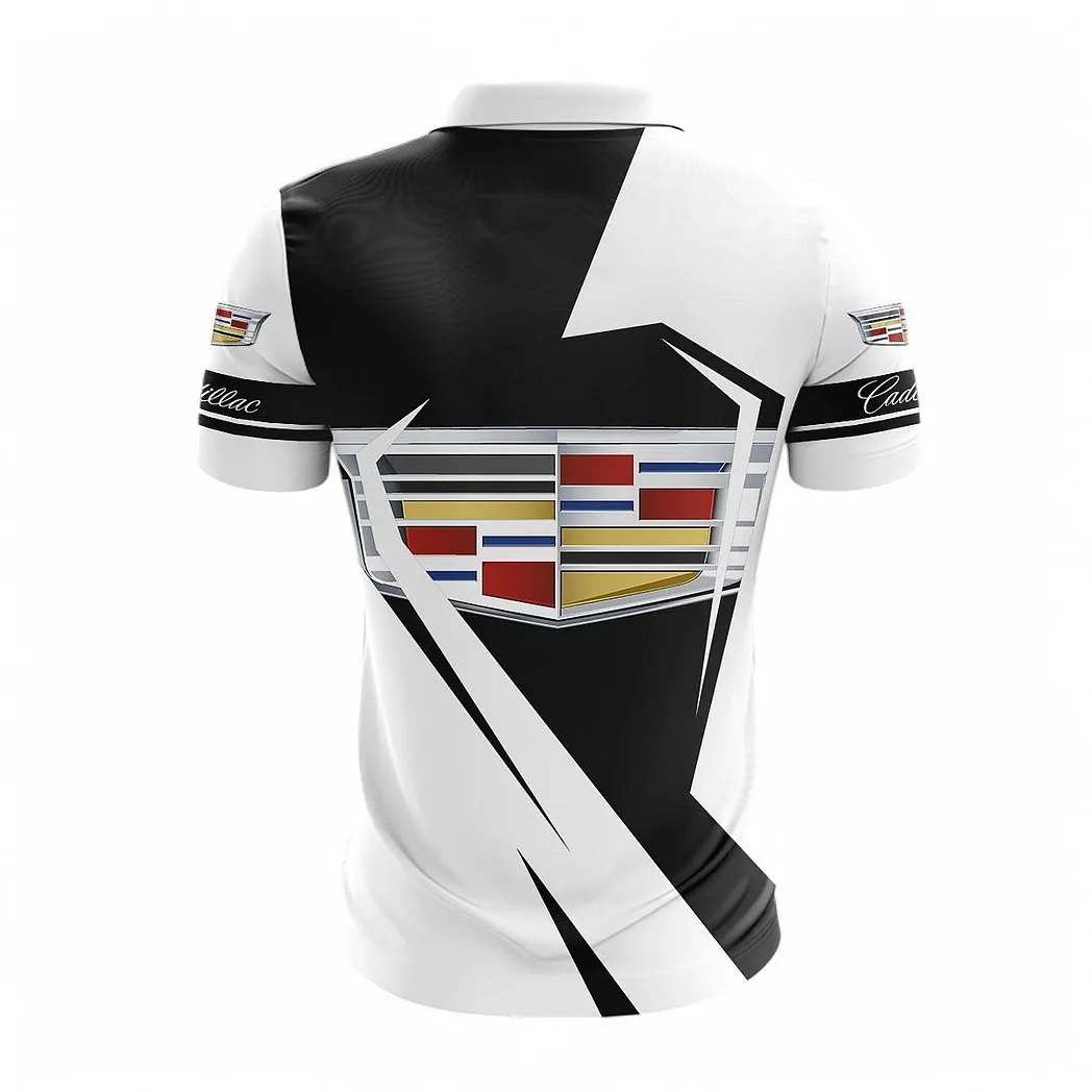 cadillac zipper polo shirt for men gift for cadillac fan car68022125943 gqr3a