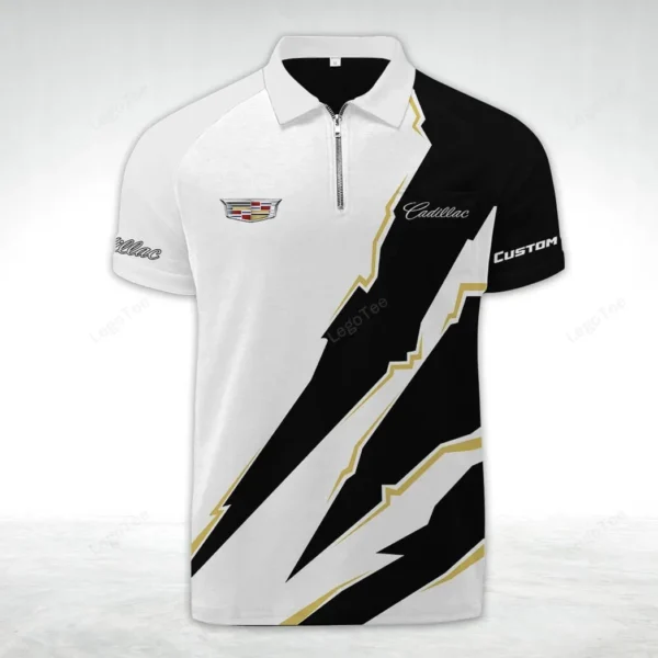 cadillac zipper polo shirt gift for cadillac lovers gift for gift for him husband boyfriend car128021025043 ykas2