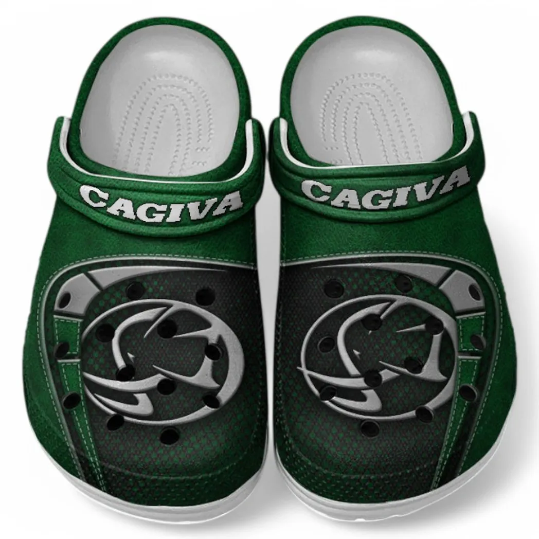 Cagiva Crocs Shoes, Clogs Men Women, Gift For Cagiva Fan CAR183031725126 - Green