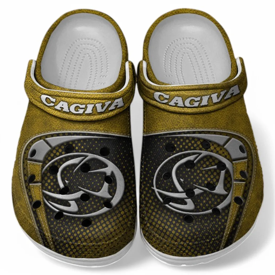 Cagiva Crocs Shoes, Clogs Men Women, Gift For Cagiva Fan CAR183031725126 - Yellow