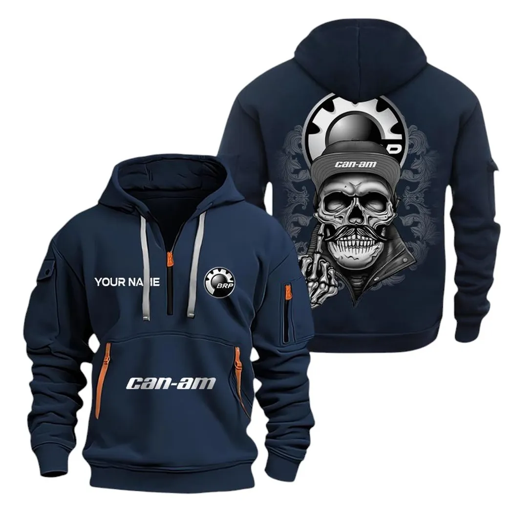 can am half zip hoodie for men gift for can am fan car166022625186 navy df31g