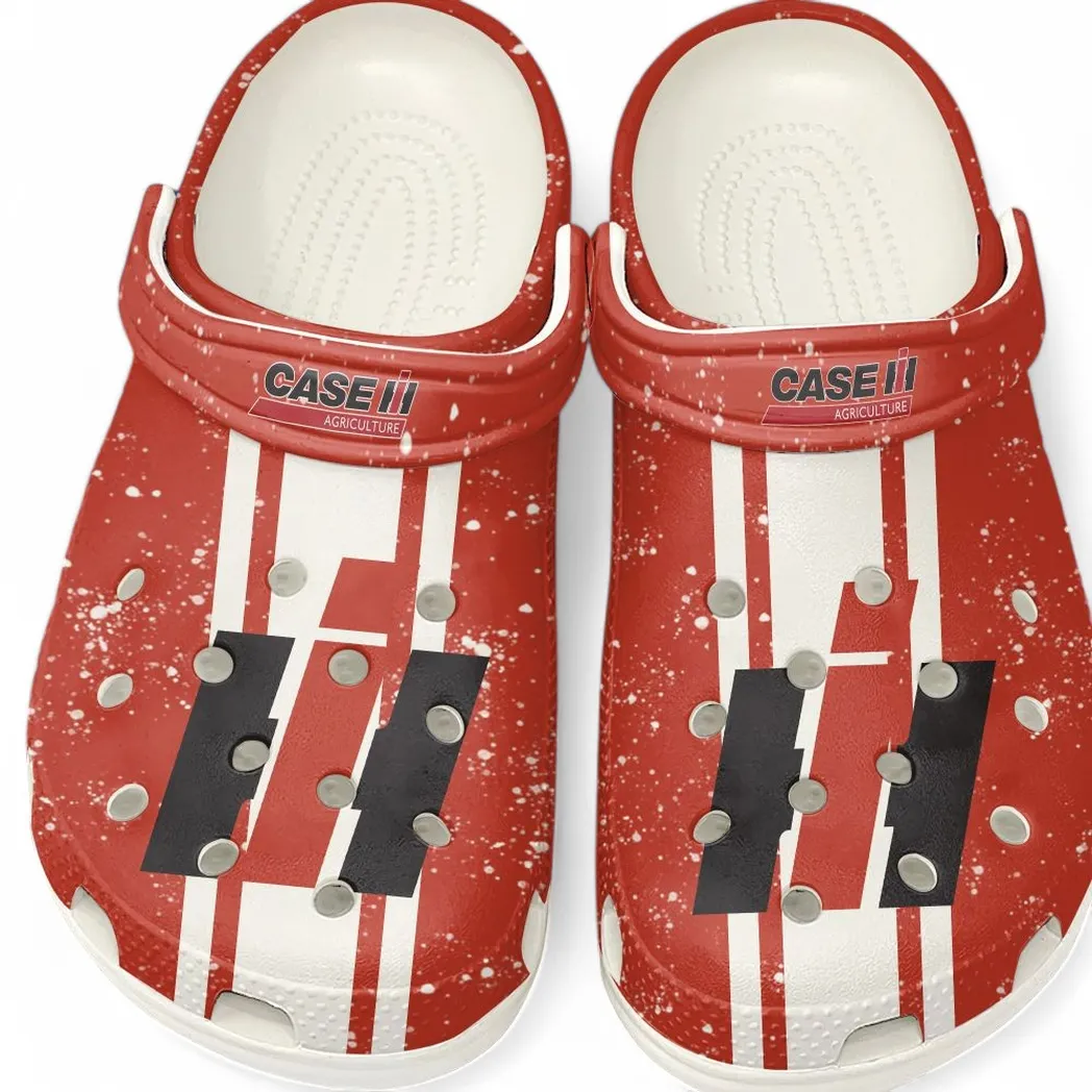 Case IH Crocs, Gift For Case IH Lovers, Gift For Him, Husband, Boyfriend CAR62022025024 - White