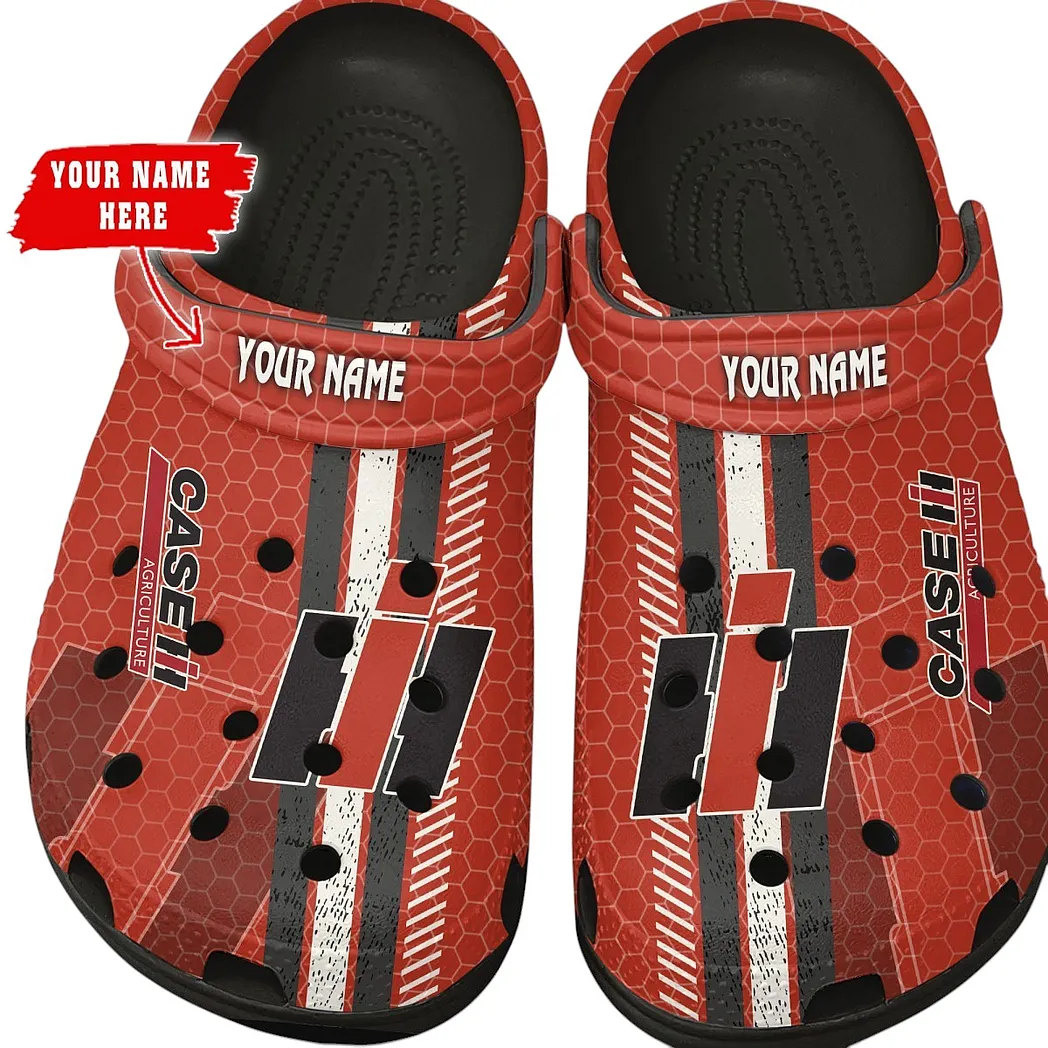 case ih crocs shoes gift for case ih lovers birthday gift for husband boyfriend car82022025571 black ulkrz