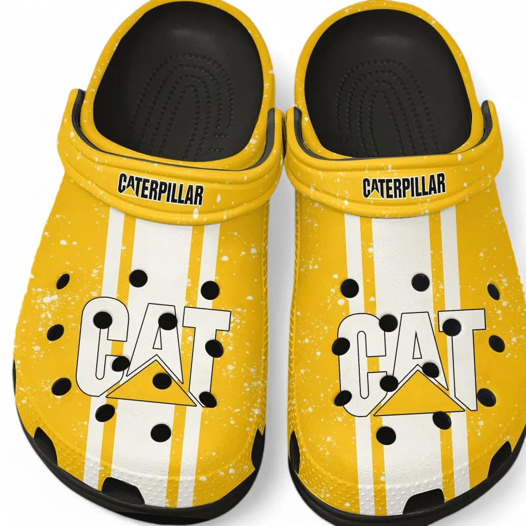 Caterpillar Inc Crocs, Gift For Caterpillar Inc Lovers, Gift For Him, Husband, Boyfriend CAR62022025092 - Black