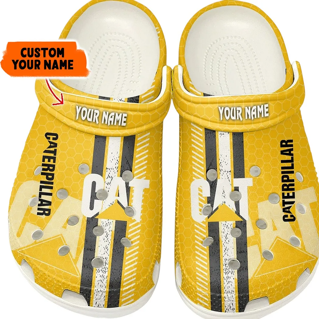 caterpillar inc crocs shoes gift for caterpillar inc lovers birthday gift for husband boyfriend car82022025572 white vuacv
