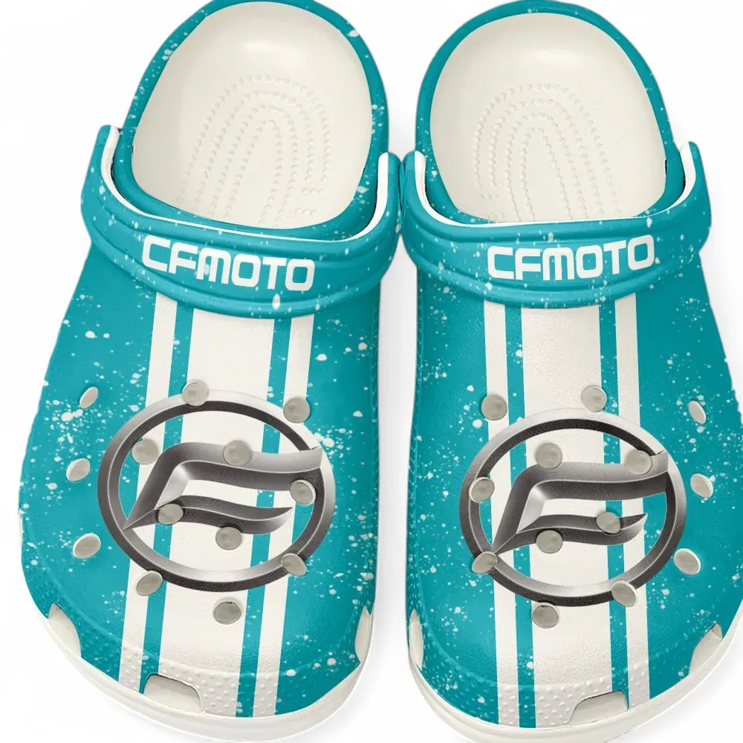 CFMoto Crocs, Gift For CFMoto Lovers, Gift For Him, Husband, Boyfriend CAR62022025131 - White