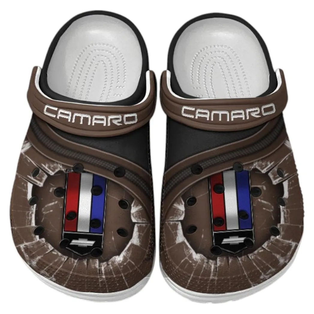 Chevrolet Camaro Crocs Clogs Men Women, Gift For Chevrolet Camaro Fan CAR188032025184 - Brown