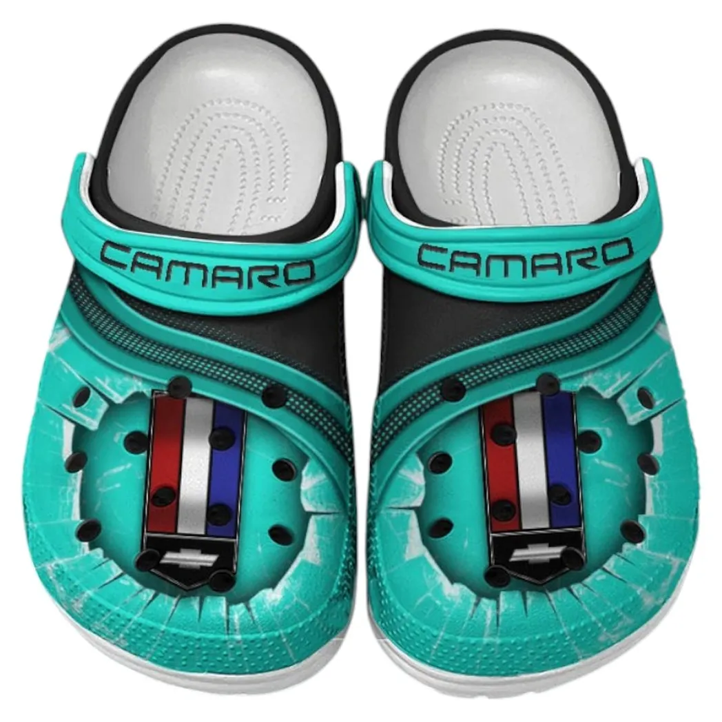 Chevrolet Camaro Crocs Clogs Men Women, Gift For Chevrolet Camaro Fan CAR188032025184 - Cyan