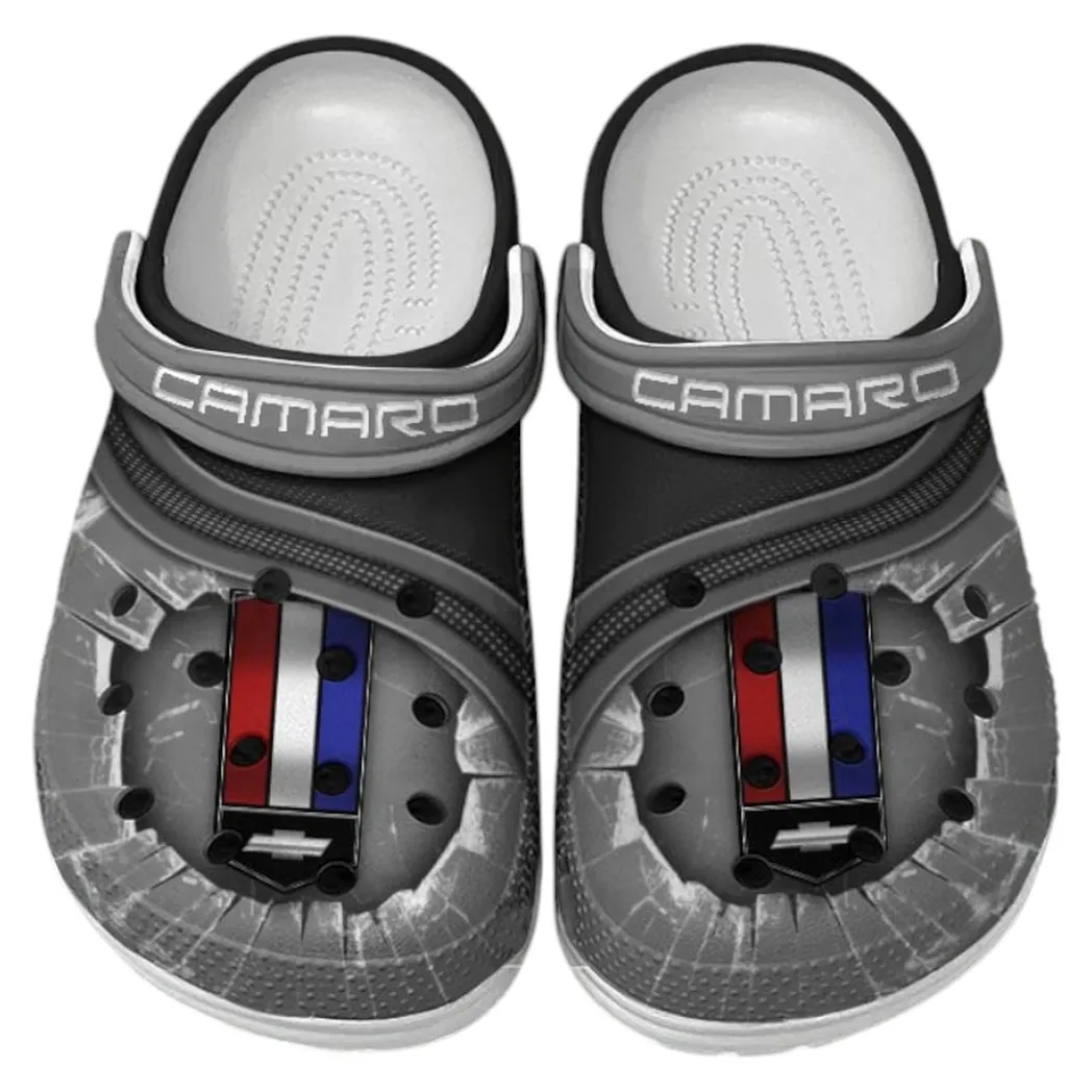 Chevrolet Camaro Crocs Clogs Men Women, Gift For Chevrolet Camaro Fan CAR188032025184 - Gray