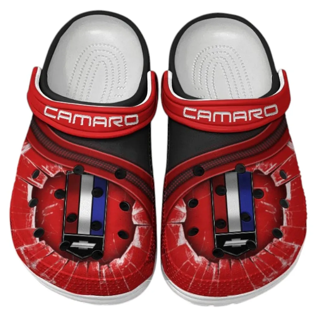 Chevrolet Camaro Crocs Clogs Men Women, Gift For Chevrolet Camaro Fan CAR188032025184 - Red