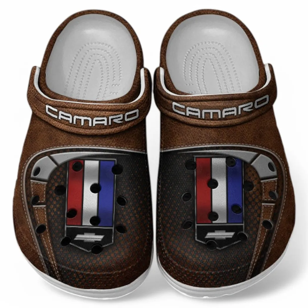 Chevrolet Camaro Crocs Sandals For Men Women, Gift For Chevrolet Camaro Fan CAR177031425563 - Brown