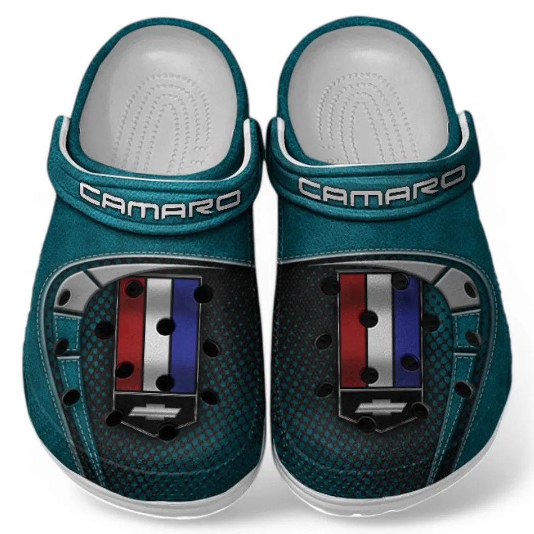 Chevrolet Camaro Crocs Sandals For Men Women, Gift For Chevrolet Camaro Fan CAR177031425563 - Cyan