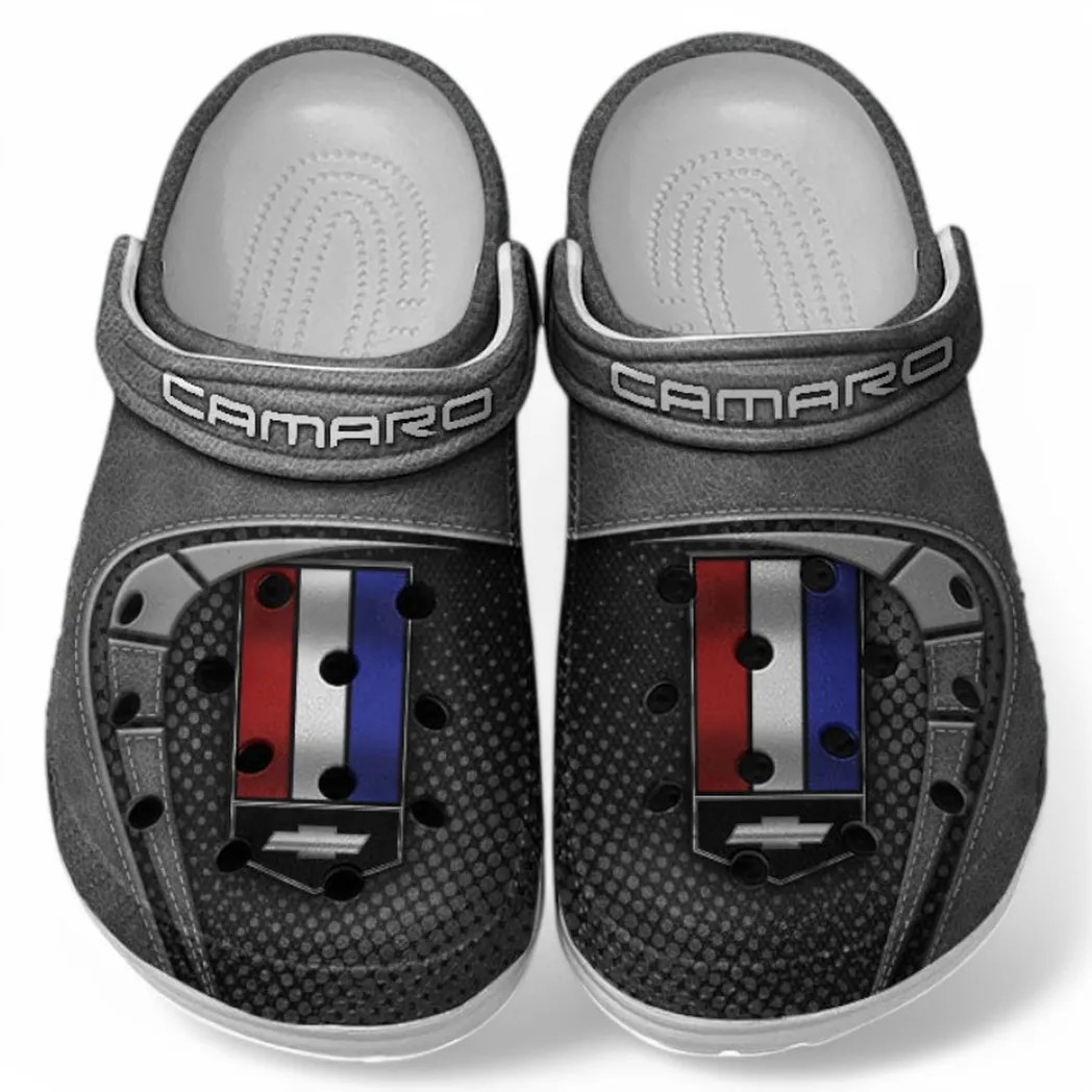 Chevrolet Camaro Crocs Sandals For Men Women, Gift For Chevrolet Camaro Fan CAR177031425563 - Gray