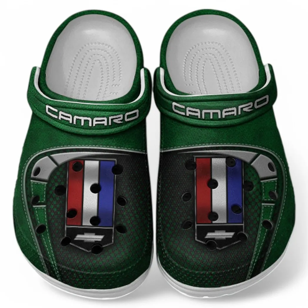 Chevrolet Camaro Crocs Sandals For Men Women, Gift For Chevrolet Camaro Fan CAR177031425563 - Green
