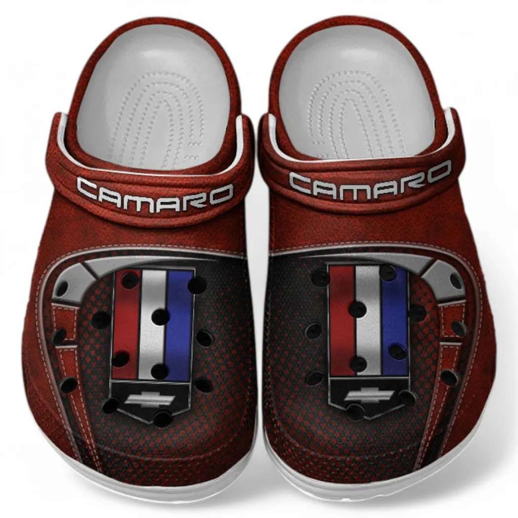 Chevrolet Camaro Crocs Sandals For Men Women, Gift For Chevrolet Camaro Fan CAR177031425563 - Red