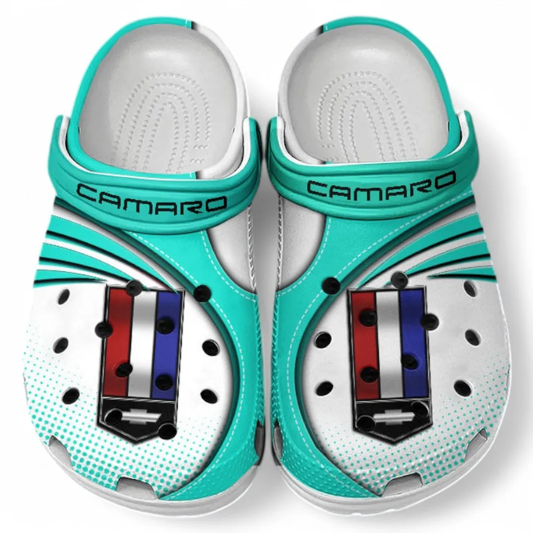 Chevrolet Camaro Crocs Sandals For Men Women, Gift For Chevrolet Camaro Fan CAR181031525713 - Cyan