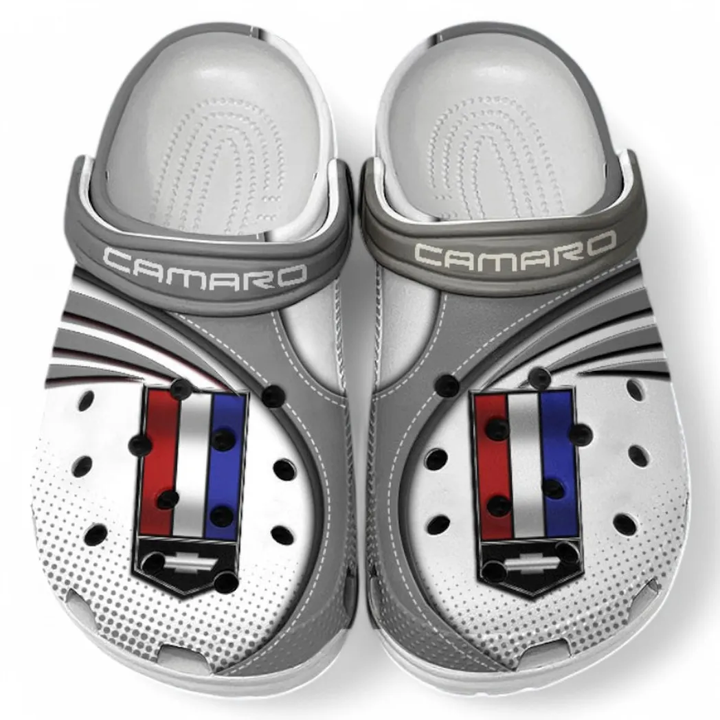 Chevrolet Camaro Crocs Sandals For Men Women, Gift For Chevrolet Camaro Fan CAR181031525713 - Gray