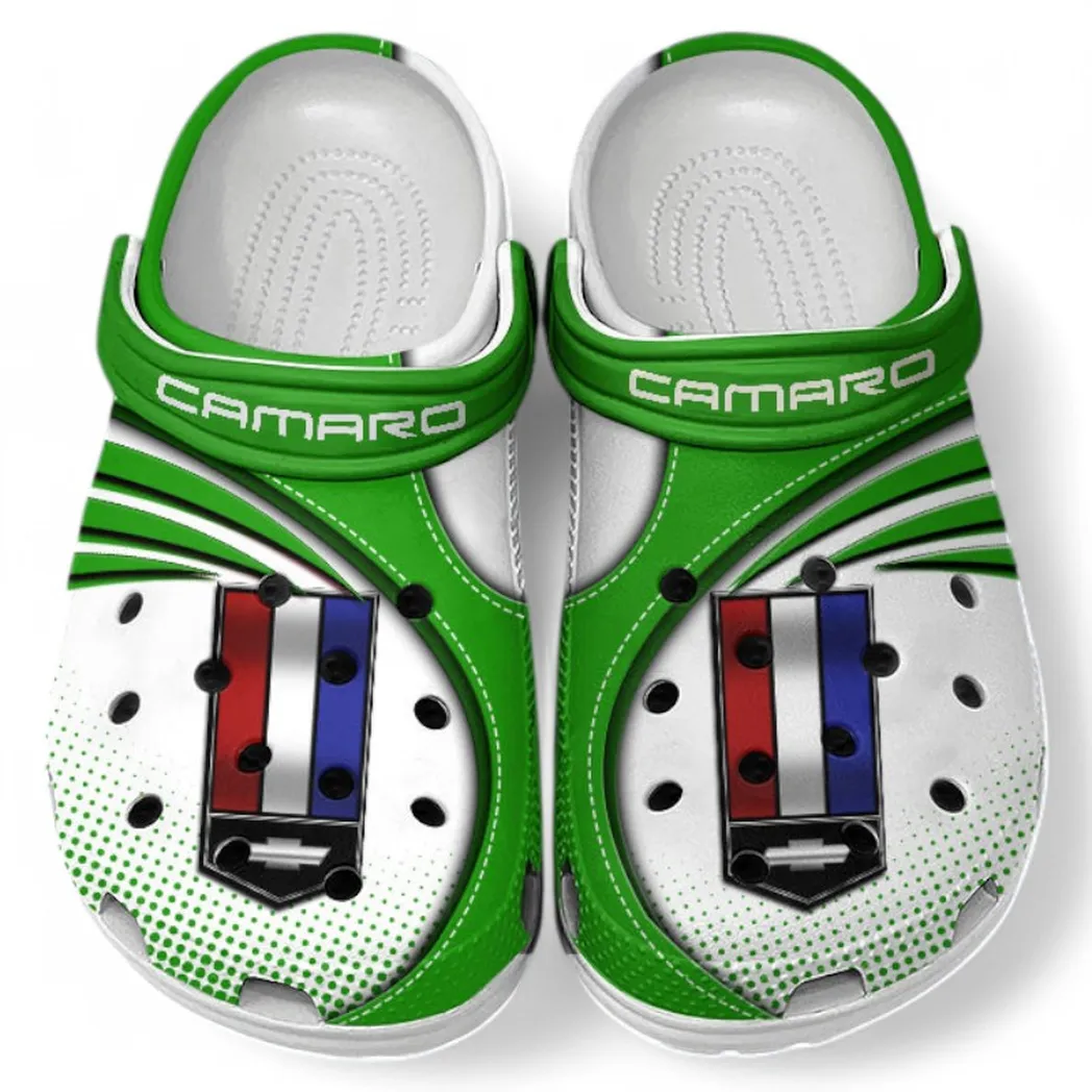 Chevrolet Camaro Crocs Sandals For Men Women, Gift For Chevrolet Camaro Fan CAR181031525713 - Green