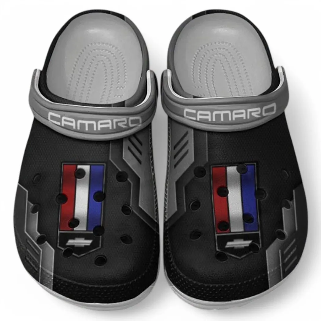Chevrolet Camaro Crocs Shoes, Clogs Men Women, Gift For Chevrolet Camaro Fan CAR185031525259 - Gray