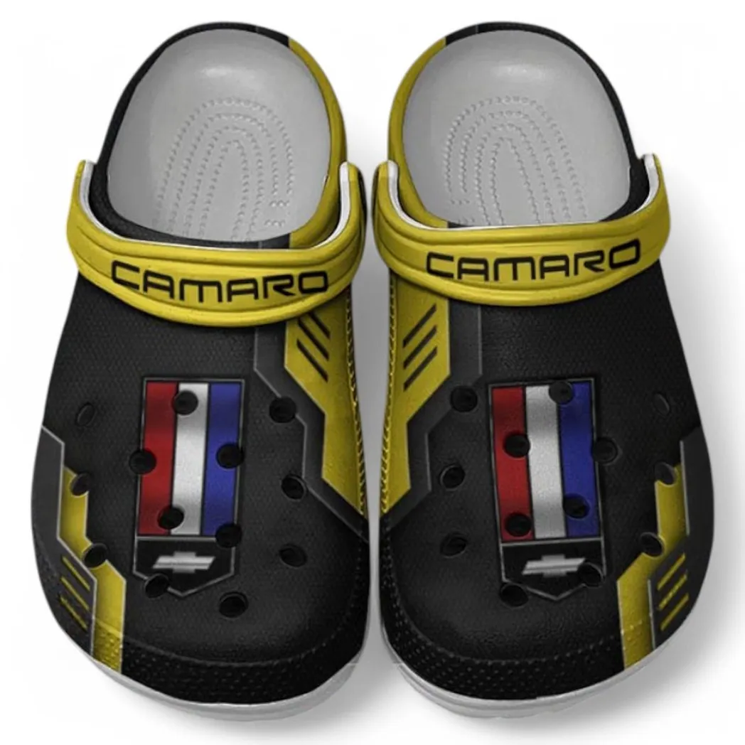 Chevrolet Camaro Crocs Shoes, Clogs Men Women, Gift For Chevrolet Camaro Fan CAR185031525259 - Yellow