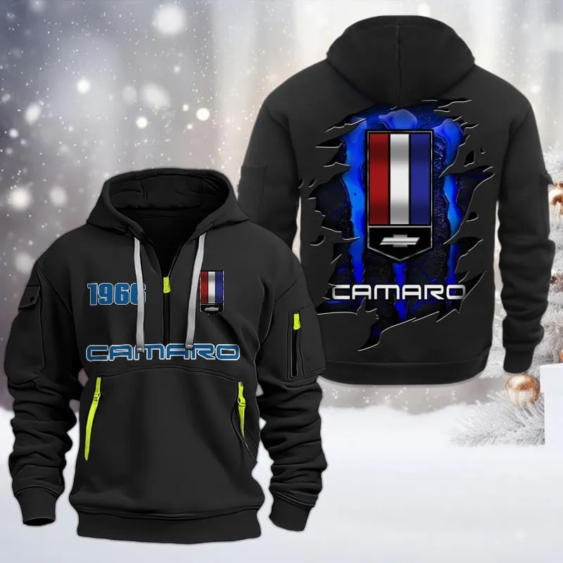 chevrolet camaro half zip hoodie all over print half zip hoodies for men car198032756 black mzpbi