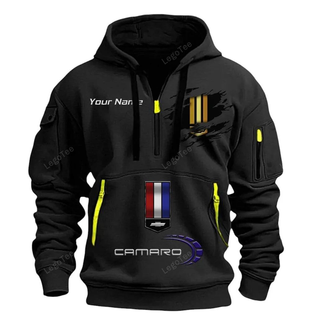 chevrolet camaro half zip hoodie car113021425800 best gift for him husband boyfriend black