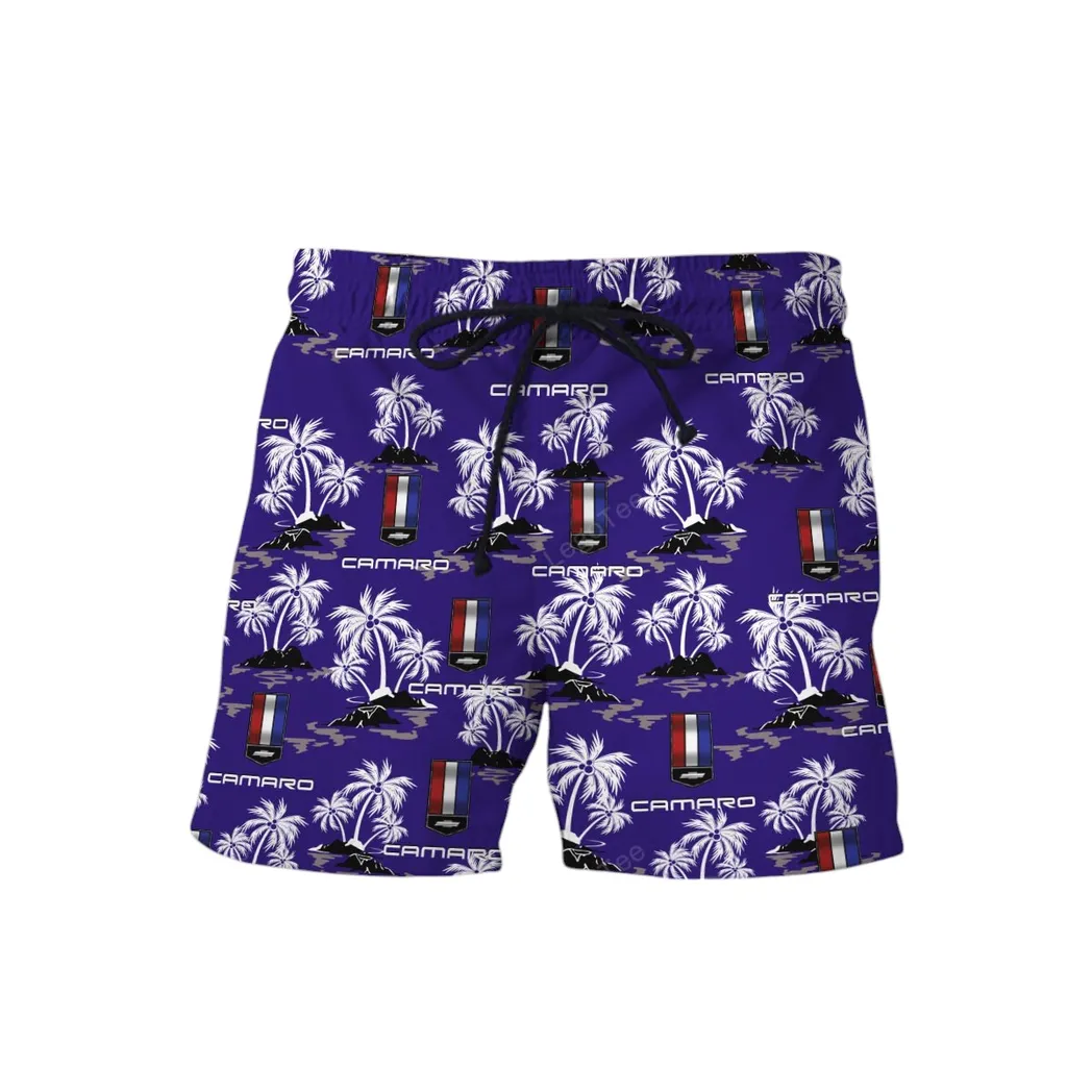 chevrolet camaro hawaiian shirt set for men gift for chevrolet camaro lovers gift for him husband boyfriend car144021125465 1 fmebe