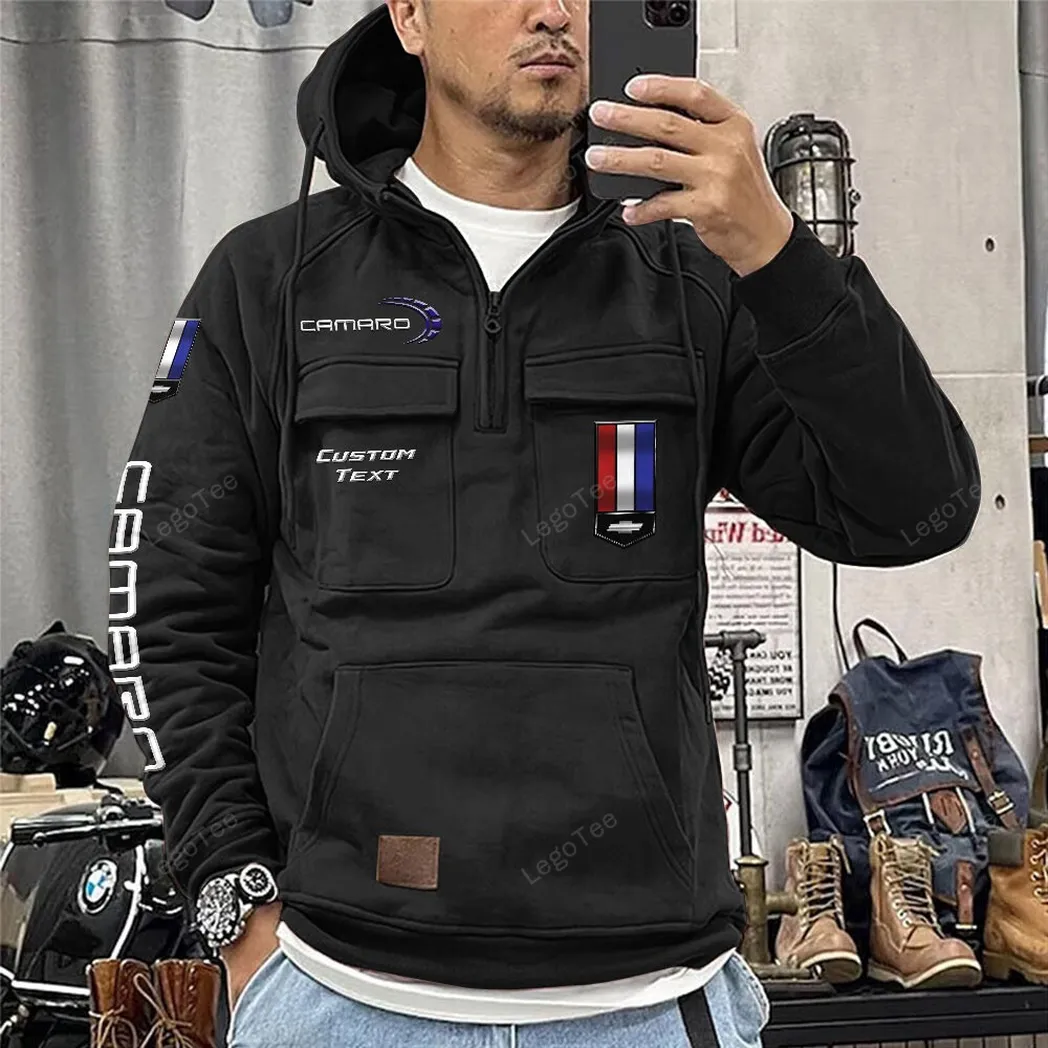 chevrolet camaro tactical quarter zip hoodie car106021525042 gifts for men him husband boyfriend black mvzpv