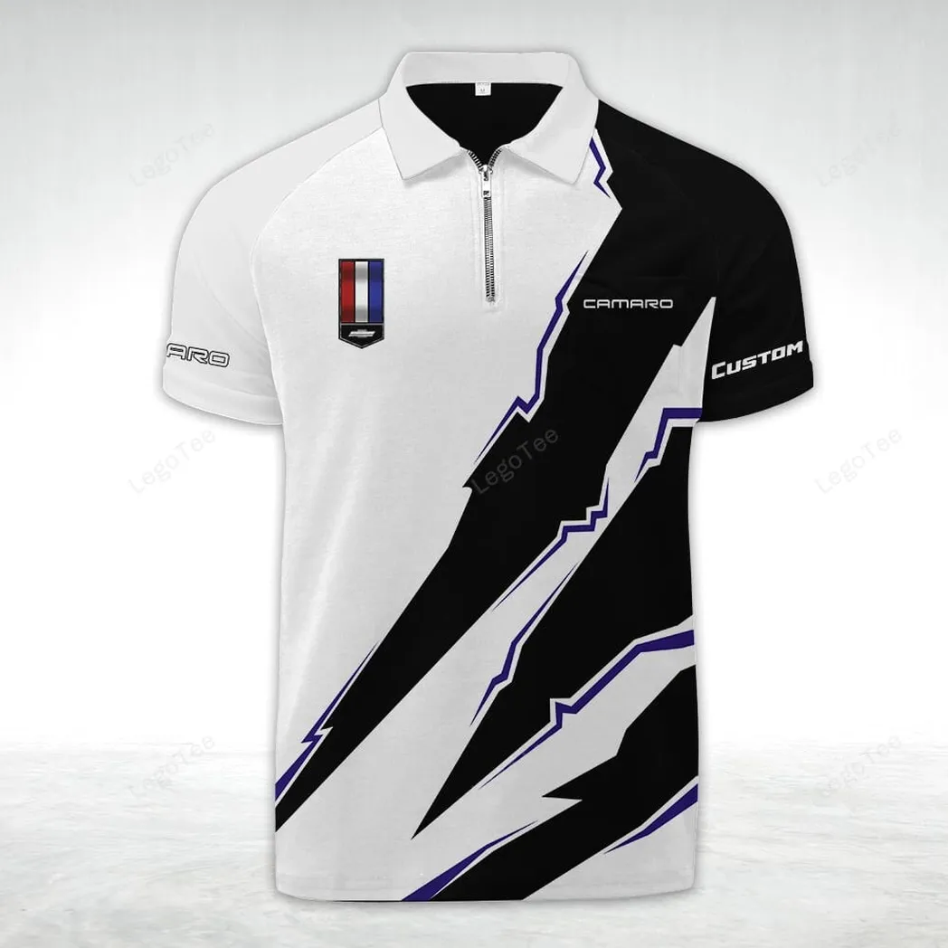 chevrolet camaro zipper polo shirt gift for chevrolet camaro lovers gift for gift for him husband boyfriend car128021025076 k8bfz