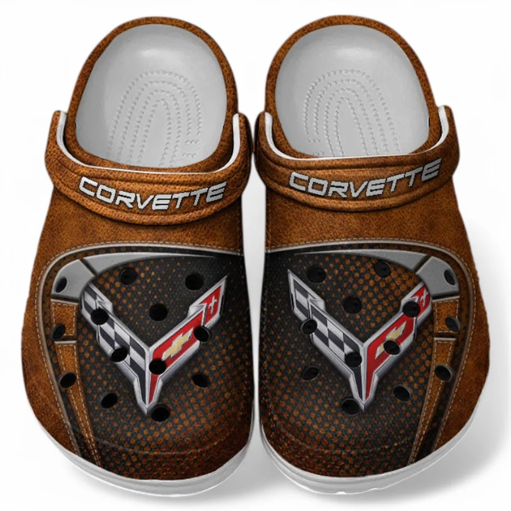 Chevrolet Corvette Crocs Sandals For Men Women, Gift For Chevrolet Corvette Fan CAR177031425562 - Orange