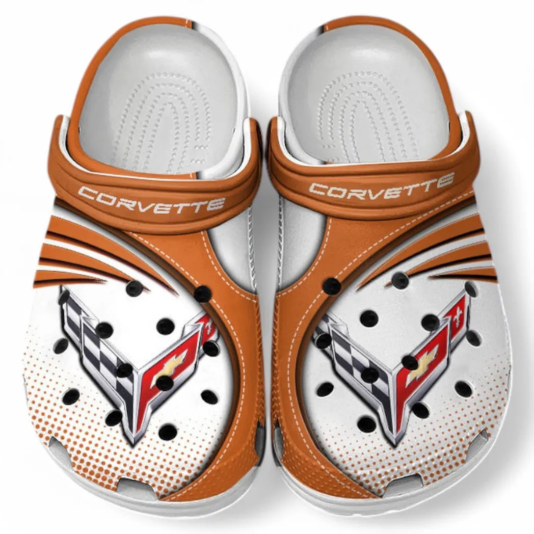 chevrolet corvette crocs sandals for men women gift for chevrolet corvette fan car181031525705 orange kwezg