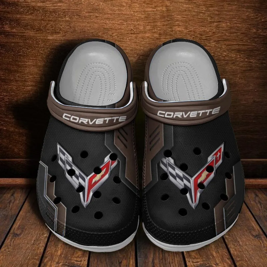 chevrolet corvette crocs shoes clogs men women gift for chevrolet corvette fan car185031525246 brown wsgmc