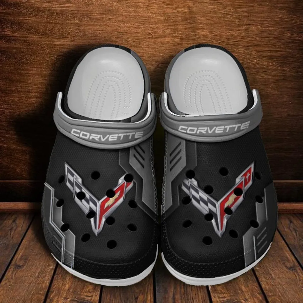 chevrolet corvette crocs shoes clogs men women gift for chevrolet corvette fan car185031525246 gray 3wm8r