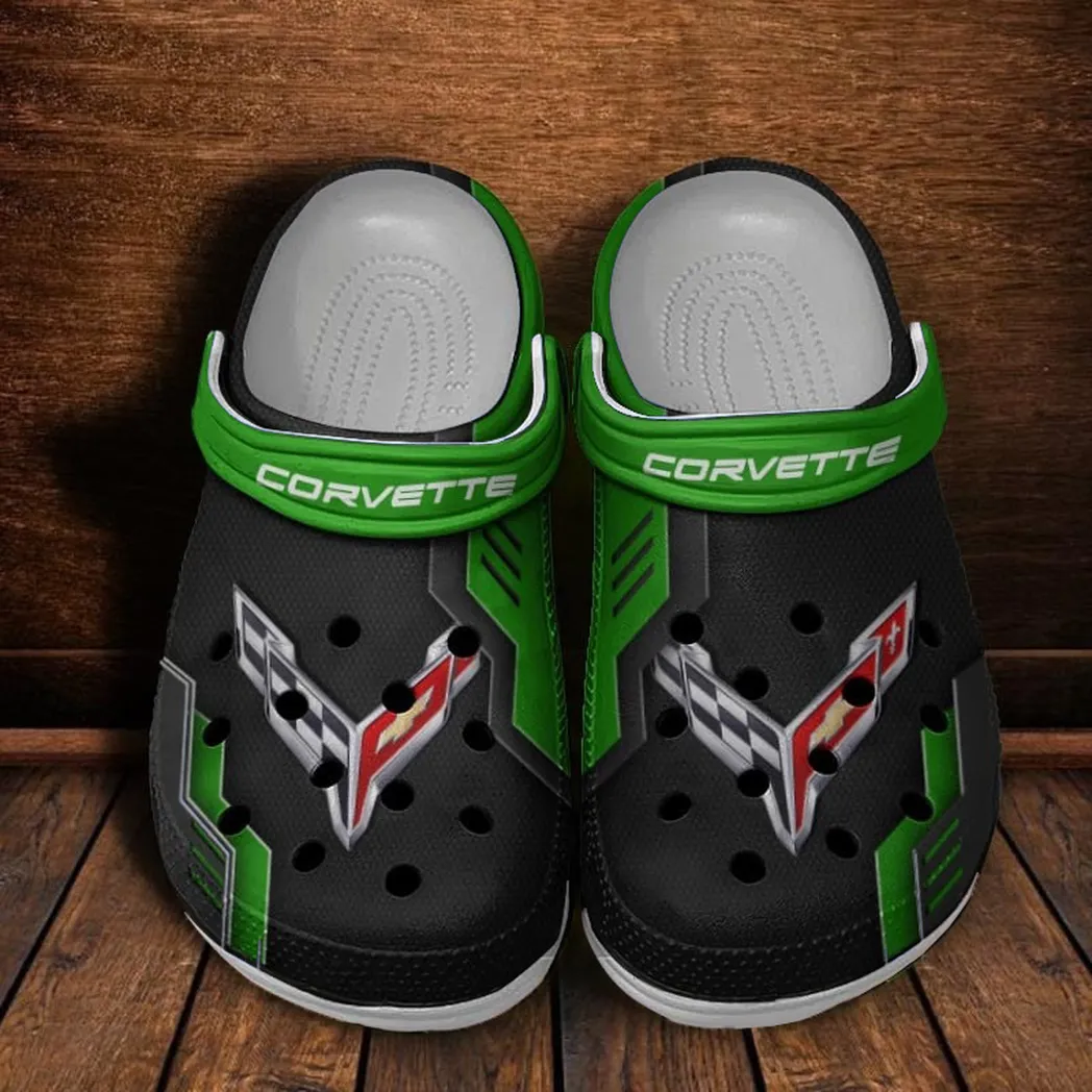 chevrolet corvette crocs shoes clogs men women gift for chevrolet corvette fan car185031525246 green pgmao