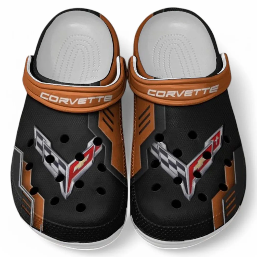 Chevrolet Corvette Crocs Shoes, Clogs Men Women, Gift For Chevrolet Corvette Fan CAR185031525246 - Orange