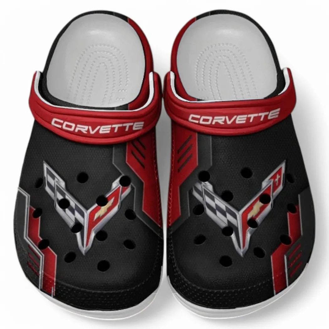 Chevrolet Corvette Crocs Shoes, Clogs Men Women, Gift For Chevrolet Corvette Fan CAR185031525246 - Red
