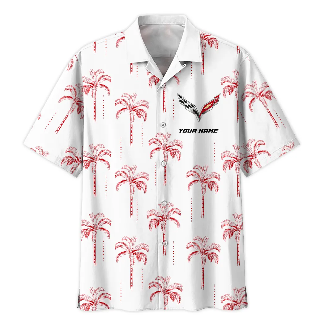 chevrolet corvette custom hawaiian shirt for men gift for chevrolet corvette fan car206031225897