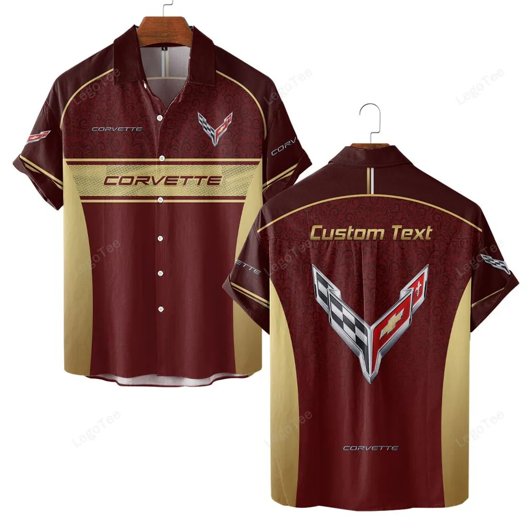 chevrolet corvette custom hawaiian shirts for men gift for chevrolet corvette lovers gift for him husband boyfriend car137021325895 3 h0l5t