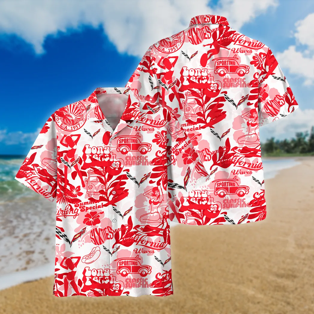 chevrolet corvette hawaiian shirt for men gift for chevrolet corvette lovers car201030725564 0t58r