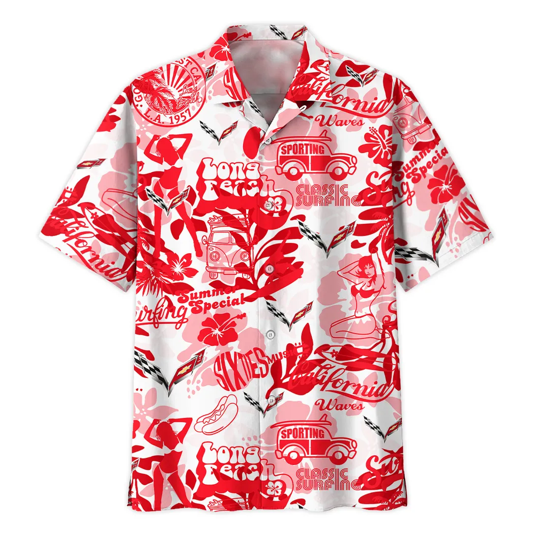 chevrolet corvette hawaiian shirt for men gift for chevrolet corvette lovers car201030725564 gptl5