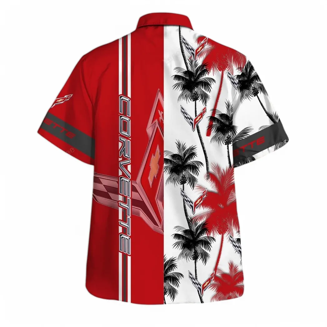 chevrolet corvette hawaiian shirt for men gift for chevrolet corvette lovers gift for him husband boyfriend car143021125004 qougr