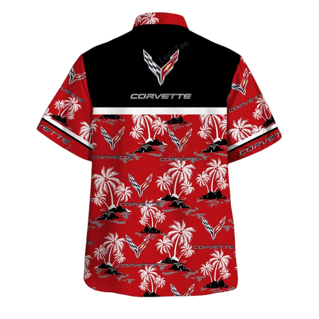 chevrolet corvette hawaiian shirt set for men gift for chevrolet corvette lovers gift for him husband boyfriend car144021125461 1