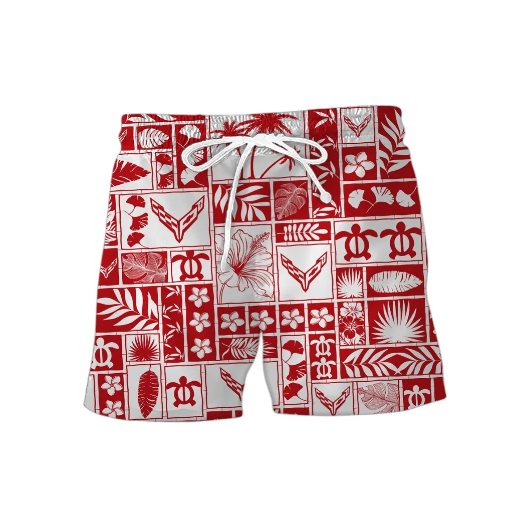 Chevrolet Corvette Hawaiian Shorts, Gift For Chevrolet Corvette Lovers, Gift For Him, Husband, Boyfriend CAR35021425008-2