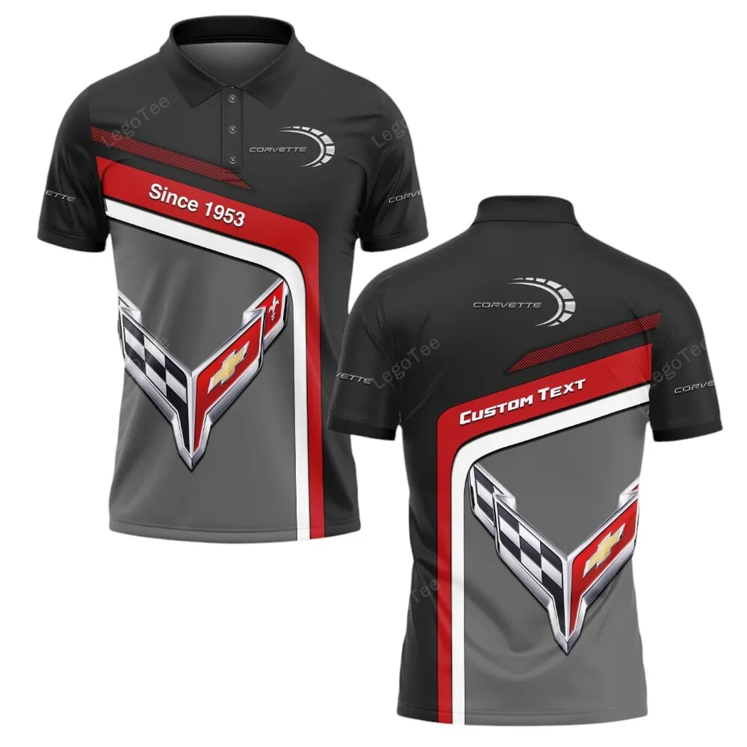chevrolet corvette polo shirt gift for chevrolet corvette lovers gift for him husband boyfriend car11103032513 o4rns