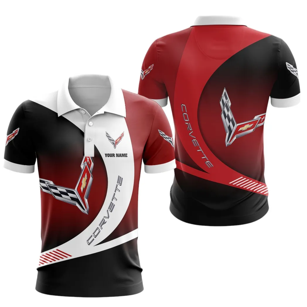 chevrolet corvette polo shirt gift for chevrolet corvette lovers gift for him husband boyfriend car7402222514 co9ic