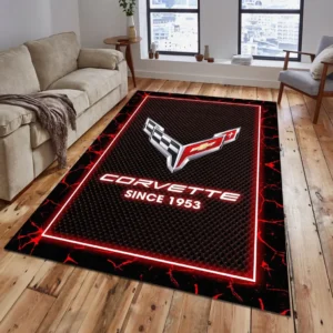 Chevrolet Corvette Rug, All Over Print Carpet For Chevrolet Corvette Lovers CAR5202192511 - Red
